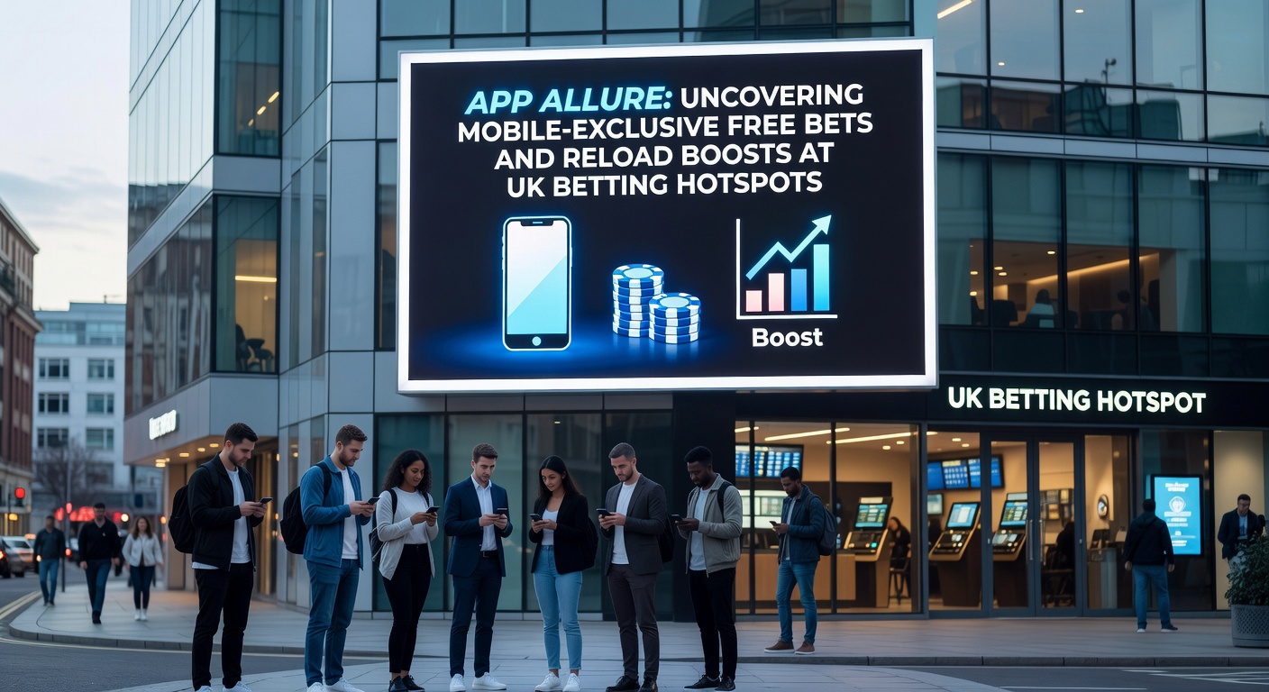 Collage of UK betting apps on phones showcasing reload boost promotions and free bet icons during a live sports event