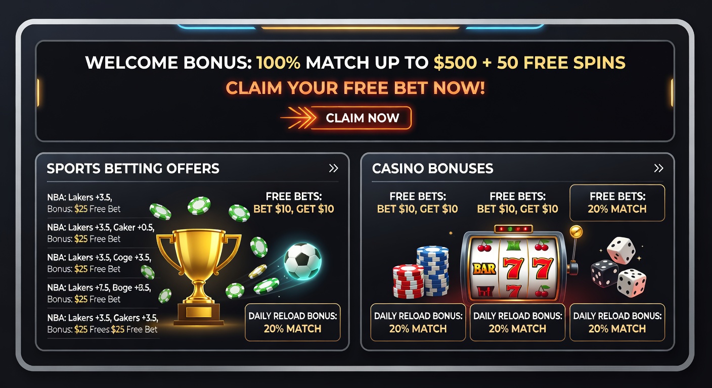 Comparison of welcome bonuses and reload offers available at various UK sportsbooks and casinos