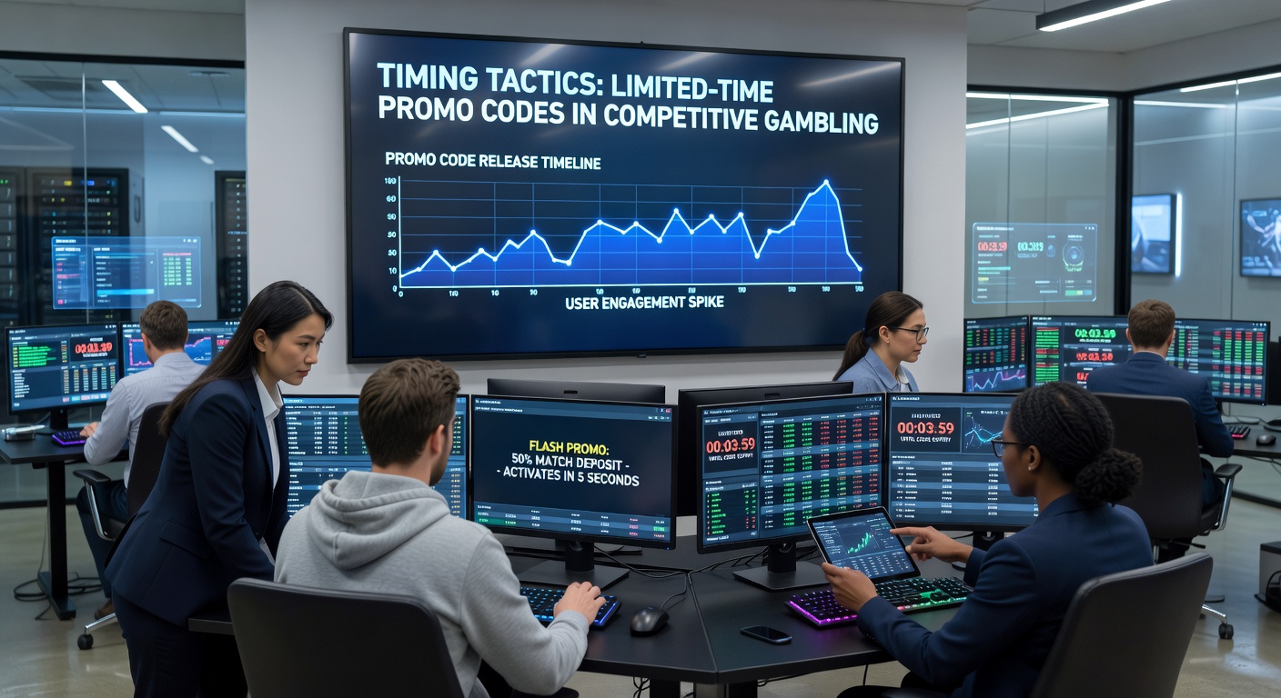 Graph showing promo code release patterns and user engagement spikes across different time zones